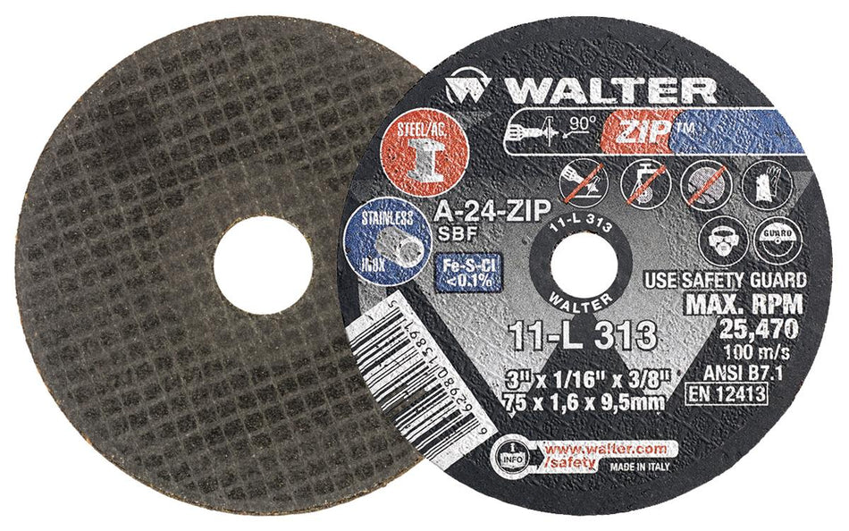 3X1/16X3/8 CUT OFF WHEELS-ZIP