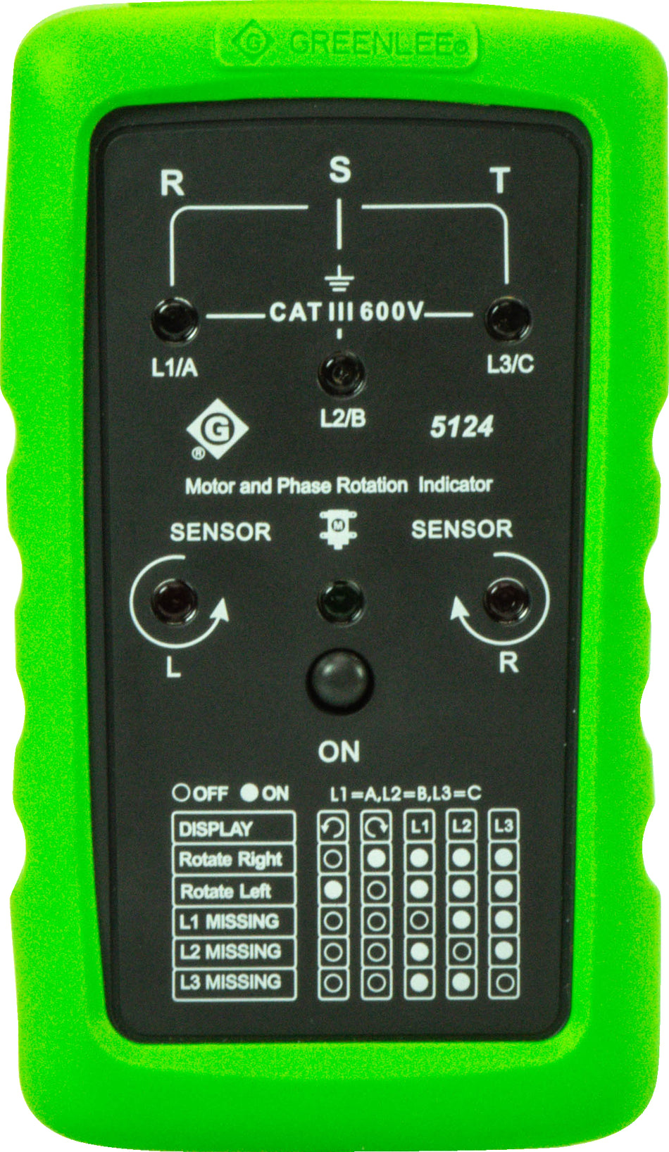 INDICATOR, PHASE SEQ/MOTOR ROT