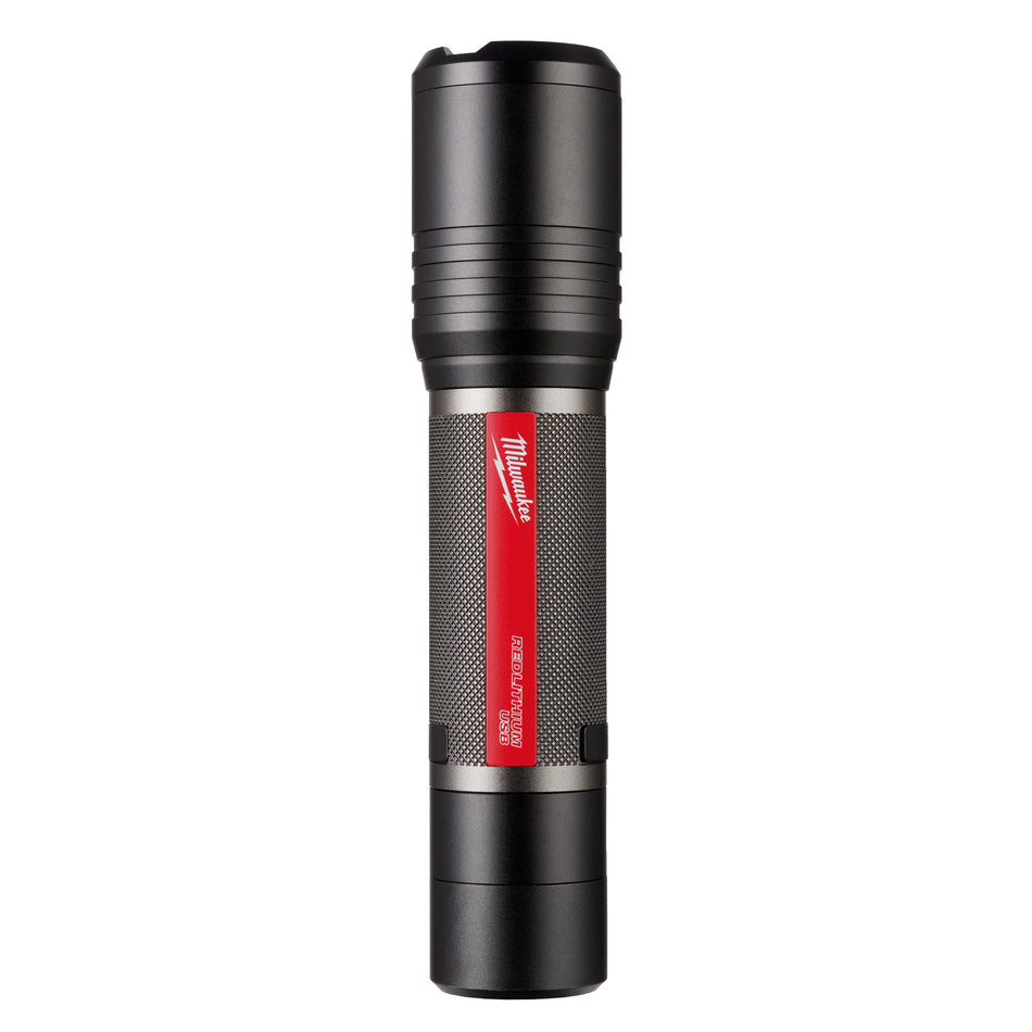 LAMPE TORCHE RL USB DE 2000 LM AVEC FOCALISATION PAR GLISSIÈRE