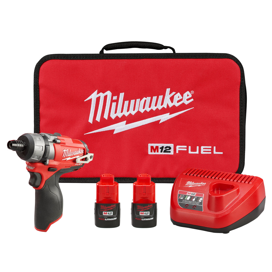 Kit tournevis 2SPD sans fil M12 FUEL 12 Volt Lithium-Ion sans balais