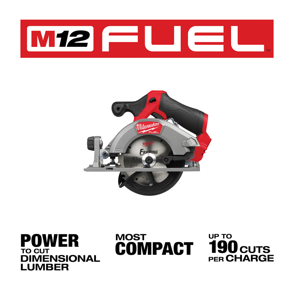 Scie circulaire de 5 3/8 po M12 FUELMC
