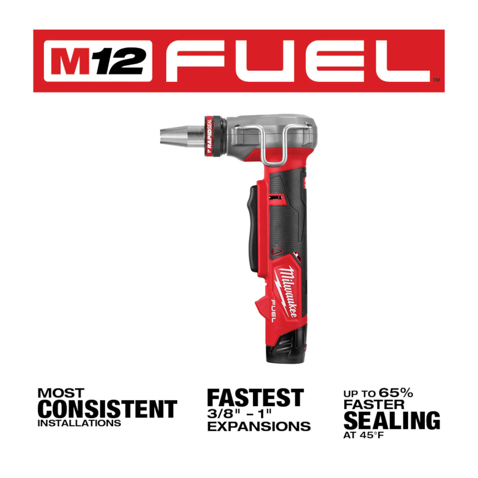 M12 FUEL 12-Volt Lithium-Ion Brushless ProPEX Expansion Tool Kit with 1/2 in.-1 in. RAPID SEAL ProPEX Expansion Heads