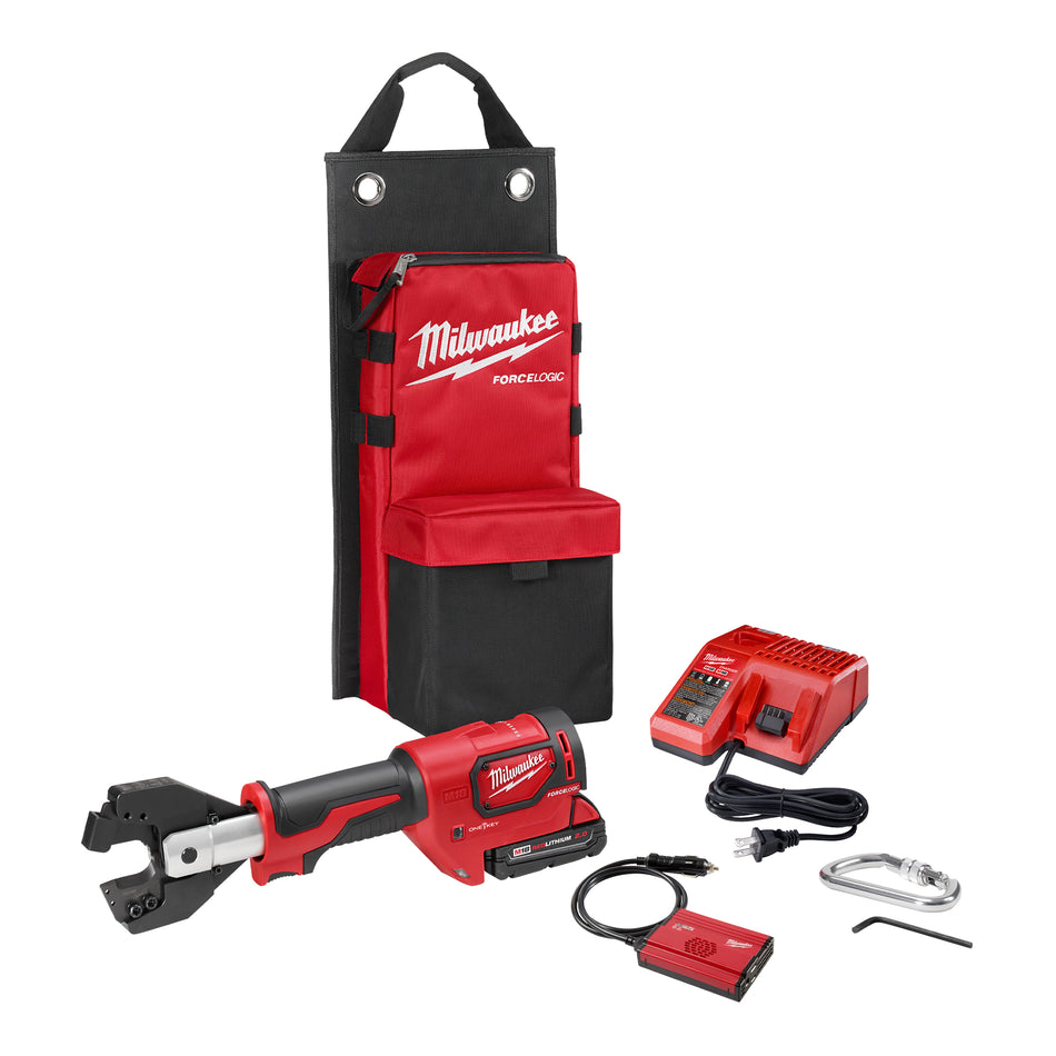 Ensemble de coupe-câble M18MC FORCE LOGICMC avec mâchoires pour câble à armure d'acier avec âme en aluminium 477