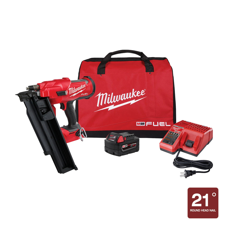 Kit de cloueuse de charpente à 21 degrés M18 FUELMC