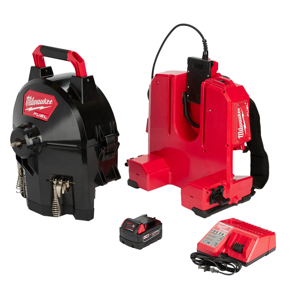 Non compatible avec le dégorgeoir à tambour sectionnel M18 FUELMC SWITCH PACKMC avec câble de 3/8 po.