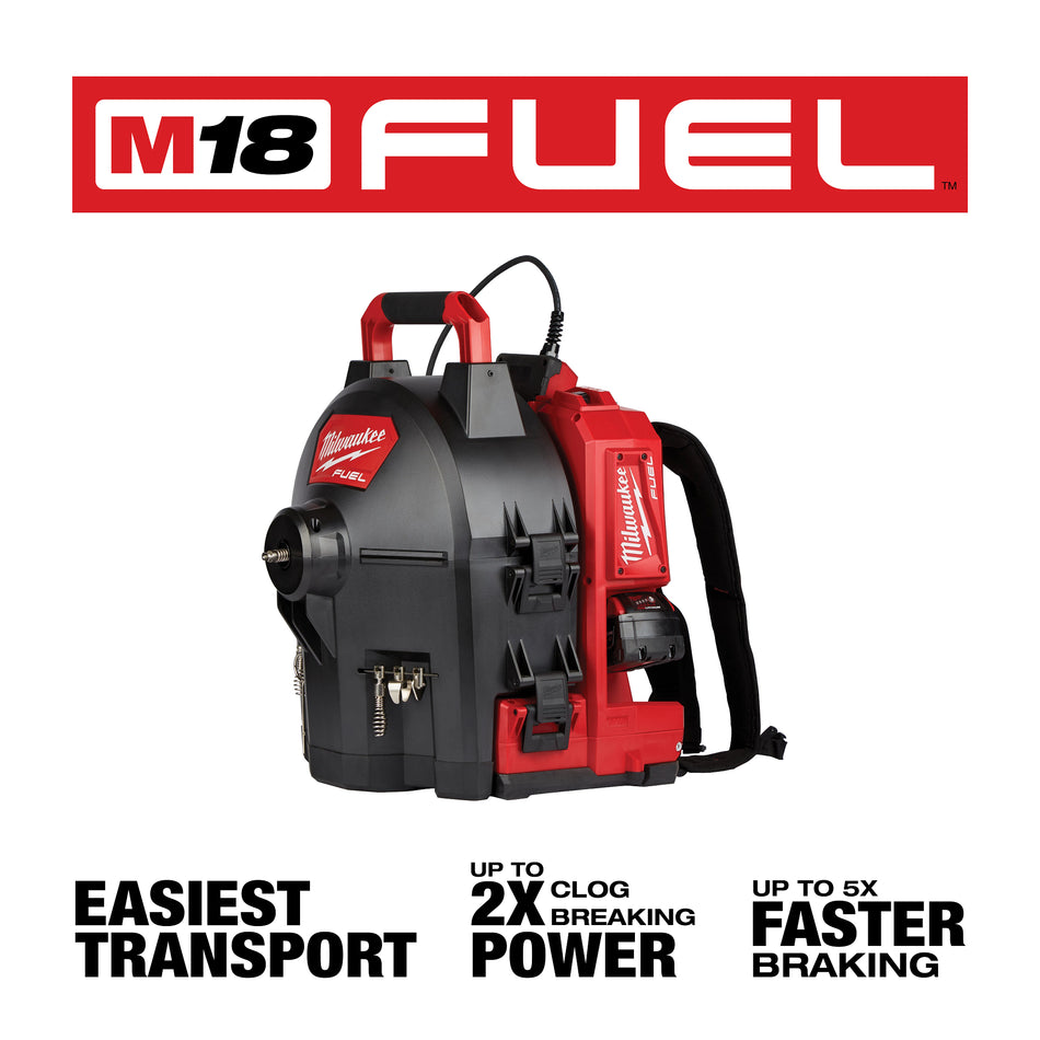 Non compatible avec le dégorgeoir à tambour sectionnel M18 FUELMC SWITCH PACKMC avec câble de 3/8 po.