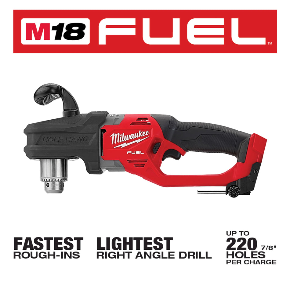 Perceuse à angle droit de 1/2 po M18 FUELMC HOLE HAWGMD (outil seulement)
