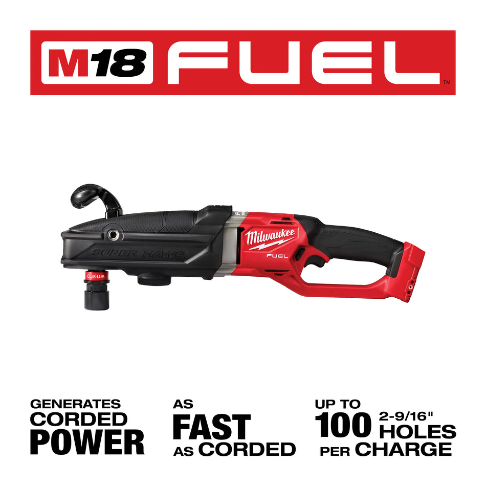Perceuse à angle droit M18 FUELMC SUPER HAWGMC avec QUIK-LOKMC