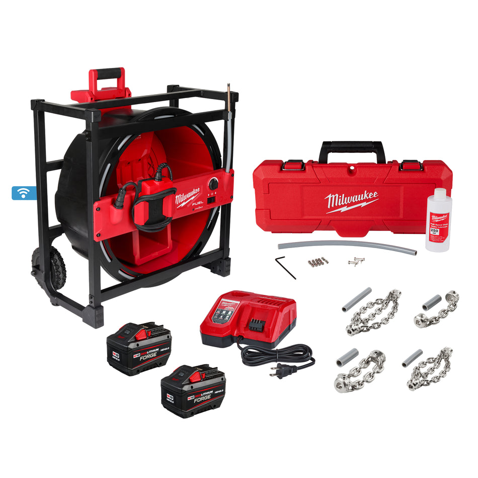 M18 FUEL™ Serpent à chaîne à haute vitesse pour tuyaux de 1-1/2 po à 4