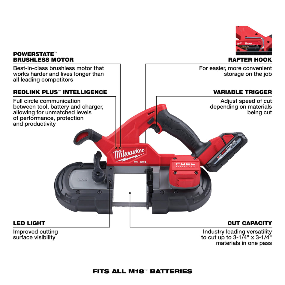 Kit de scie à ruban compacte M18 FUELMC