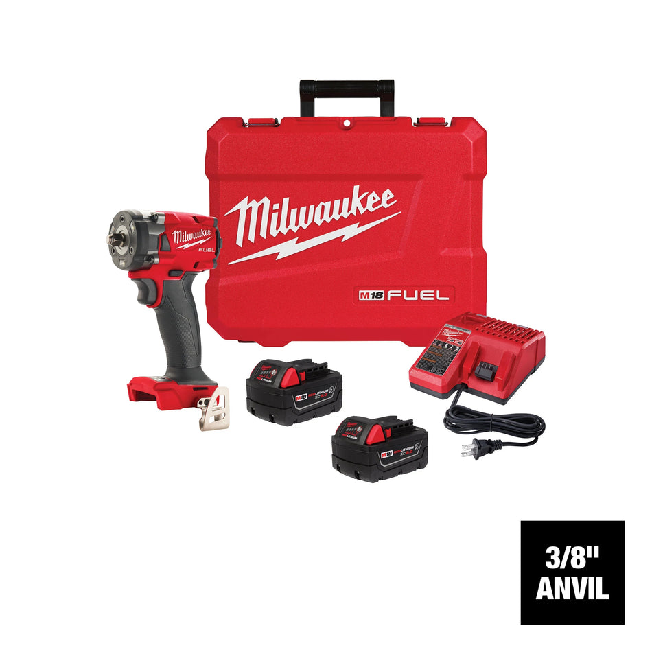 Kit de clé à chocs compacte de 3/8 po M18 FUELMC avec bague de friction
