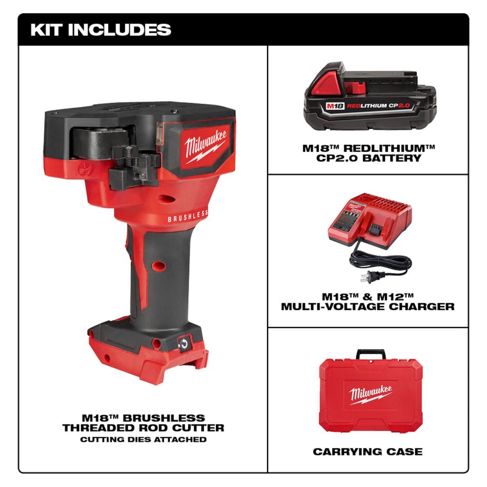 M18 18 Volt Lithium-Ion Cordless Threaded Rod Cutter Kit