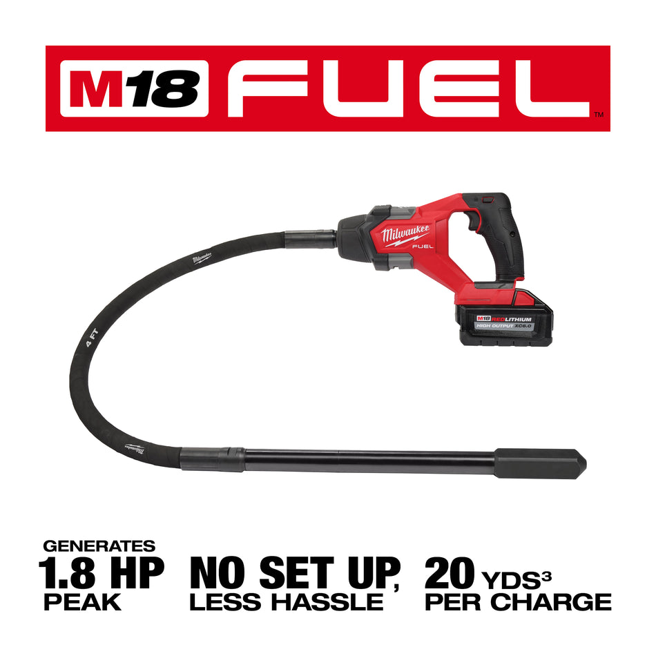 18V 4' Concrete Vibrator