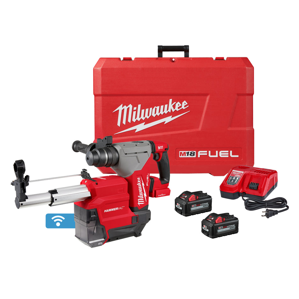 Marteau rotatif SDS-PLUS M18 FUEL™ 1-1/8 po avec trousse de dépoussiéreur spécialisé HAMMERVAC™