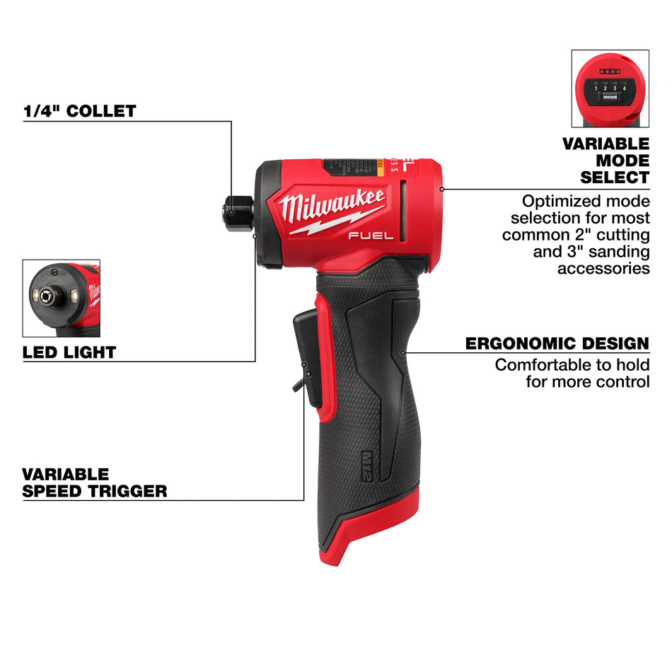 Aléseuse à angle droit de 1/4 po M12 FUELMC