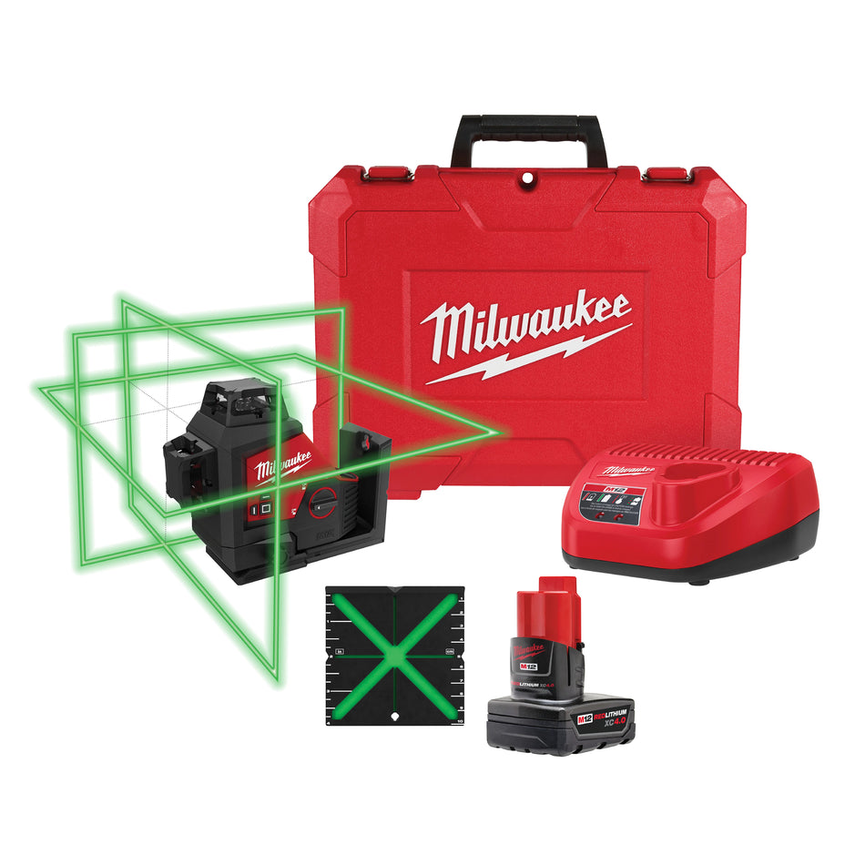 M12™ 360° 3-Plane Green Laser