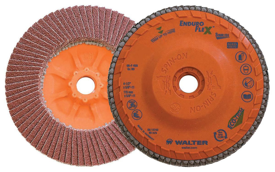 4-1/2GR80 ENDURO-FLEX-INOX, SPIN-ON