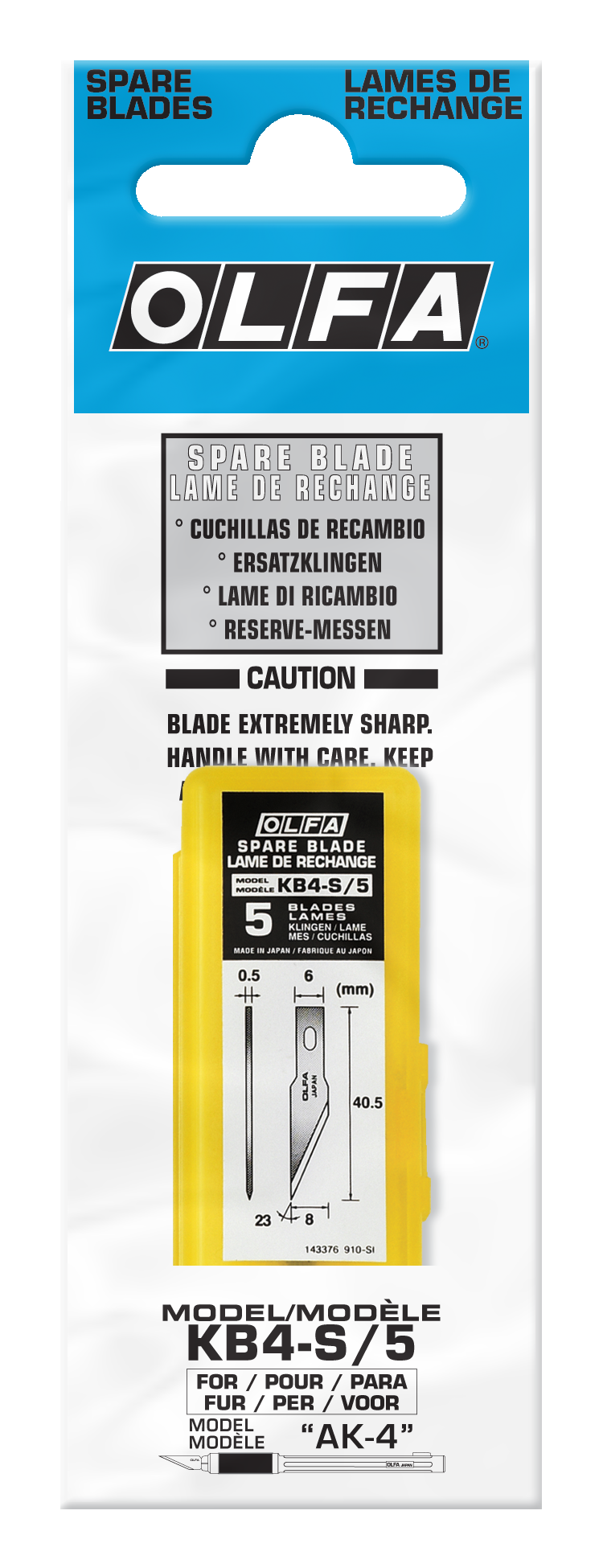 OLFA KB4-S/5 #11 Compatible Precision Art Blade, 5pk