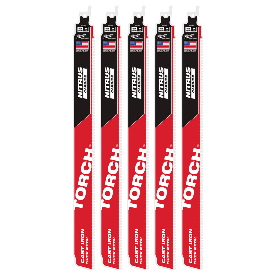 12 po 8TPI The TORCH pour CAST IRON avec NITRUS CARBIDE 3PK