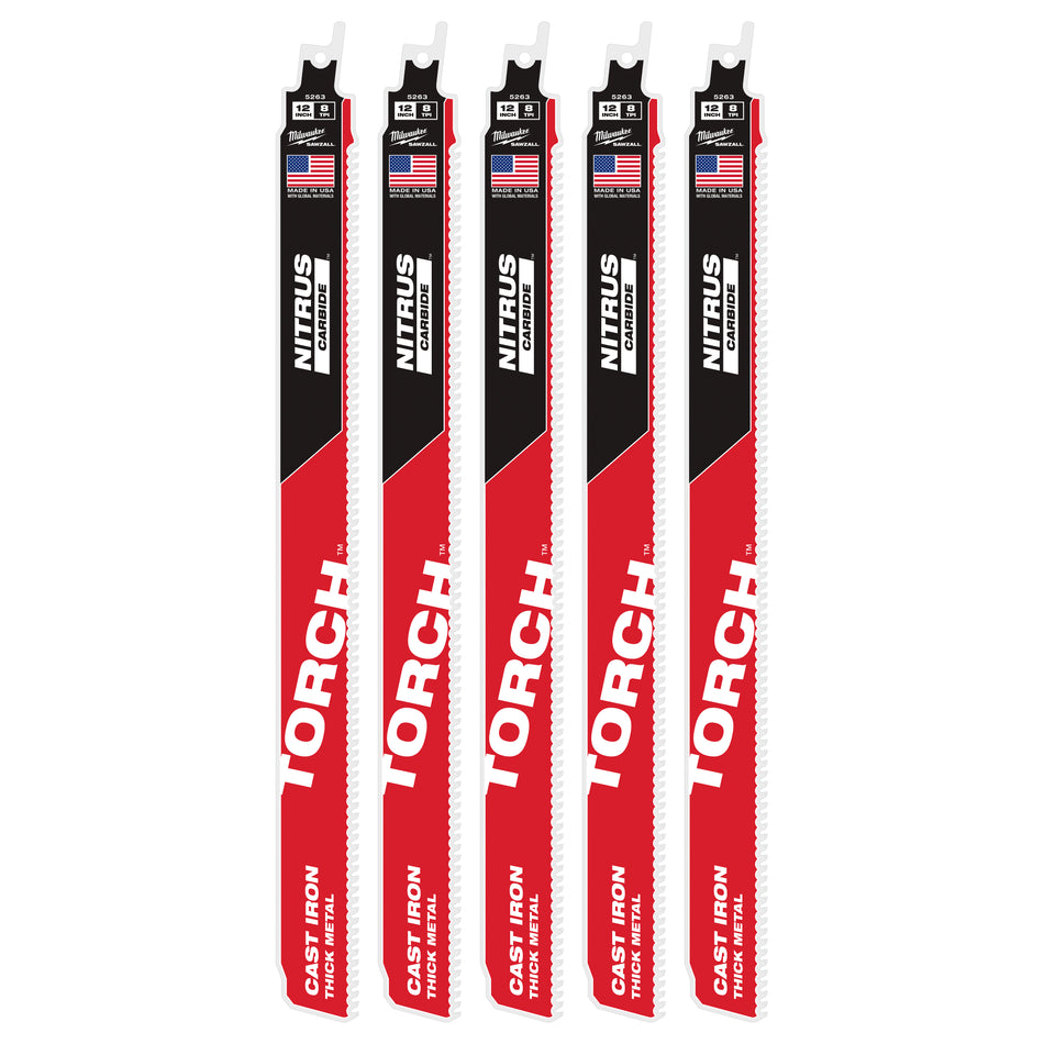 12 po 8TPI The TORCH pour CAST IRON avec NITRUS CARBIDE 5PK