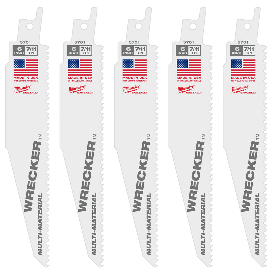 6 in. x 8 TPI The Wrecker™ Reciprocating Saw Blade