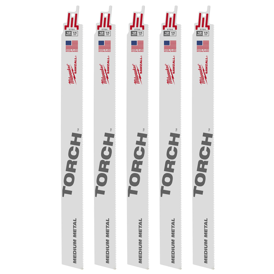 12 in. 14 TPI THE TORCH™ SAWZALL® Blades 5PK