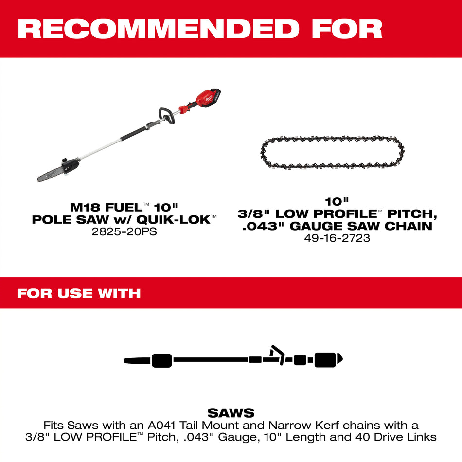 10 in. Pole Saw Guide Bar