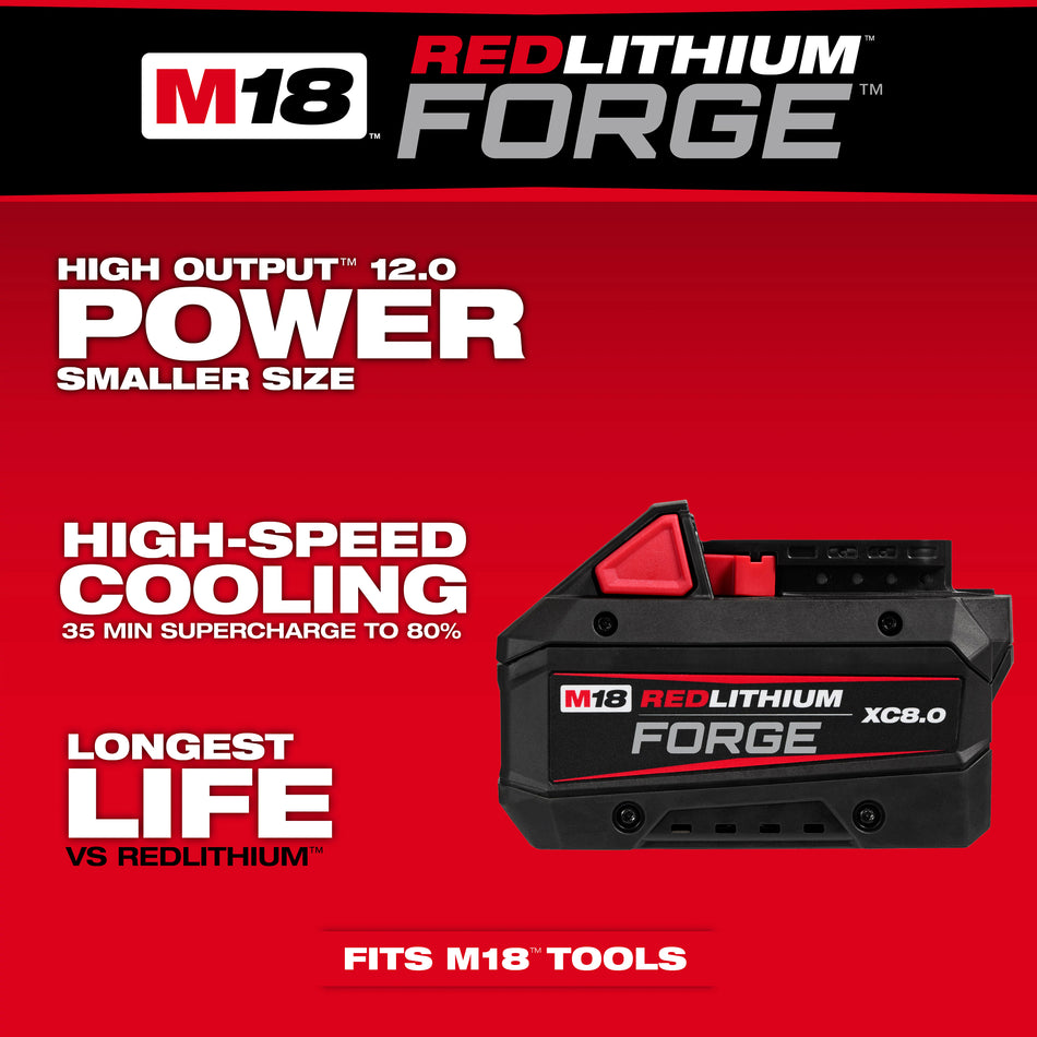 Bloc-pile M18MC REDLITHIUMMC FORGEMC XC8.0