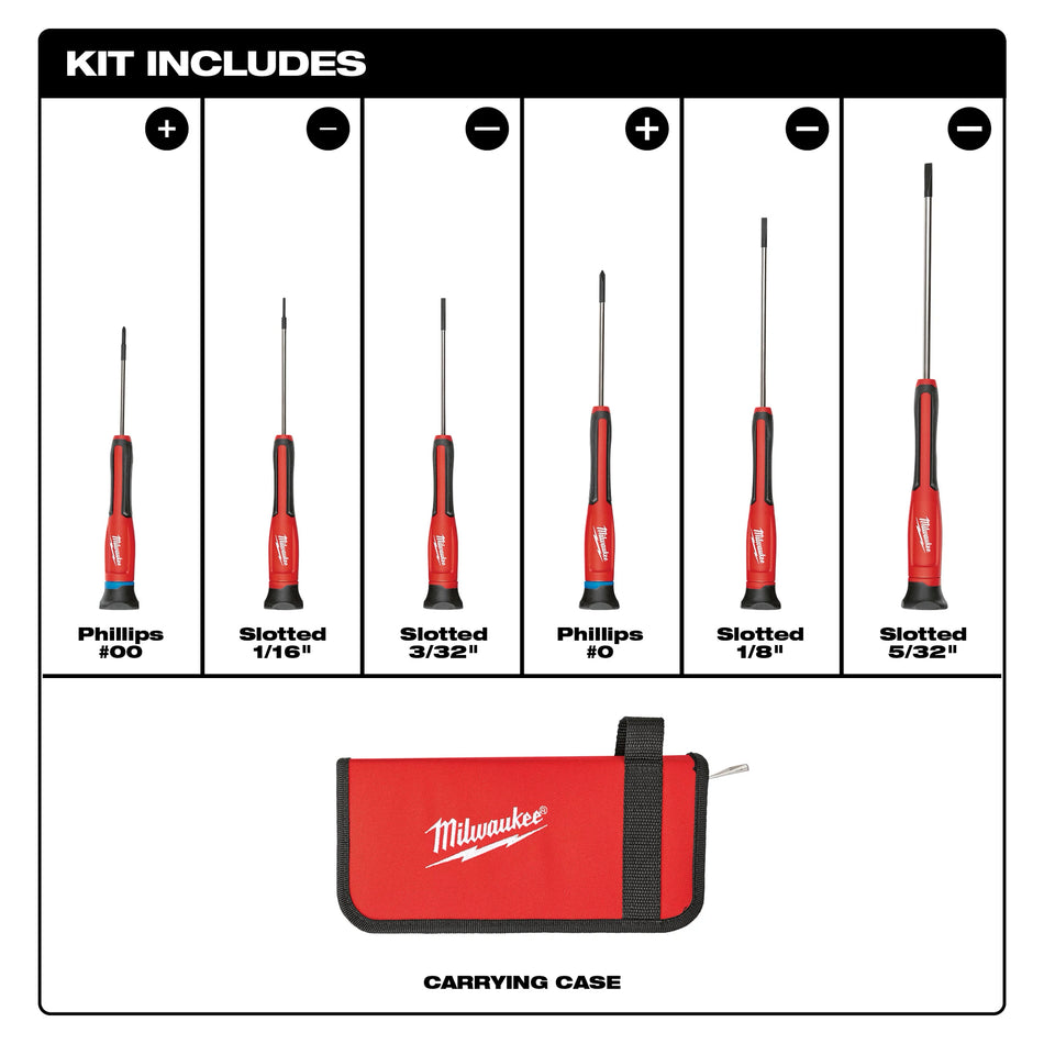 6 pc. Precision Screwdriver Set