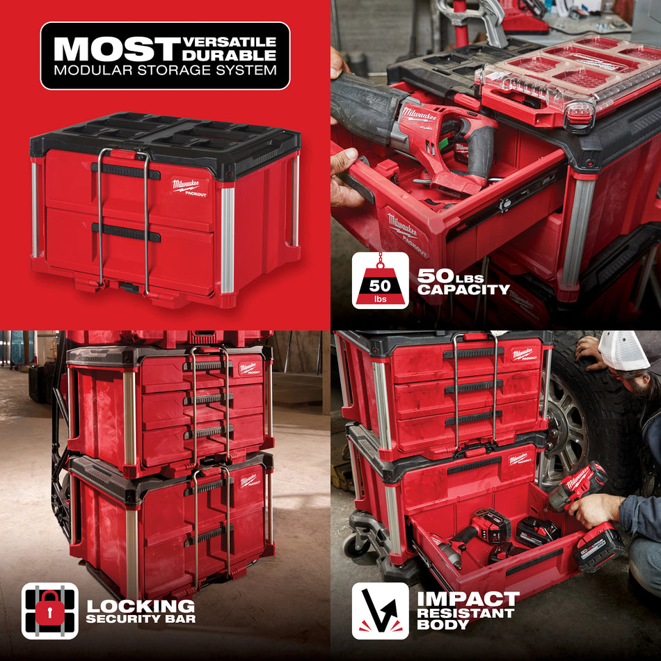 Boîte à outils à 2 tiroirs PACKOUTMC