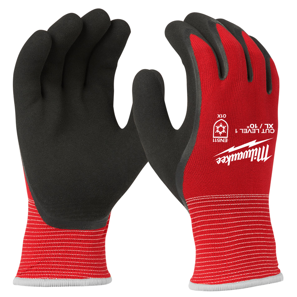 LEVEL 1 CUT-RESISTANT INSULATED WINTER WORK GLOVES – SIZE X-LARGE