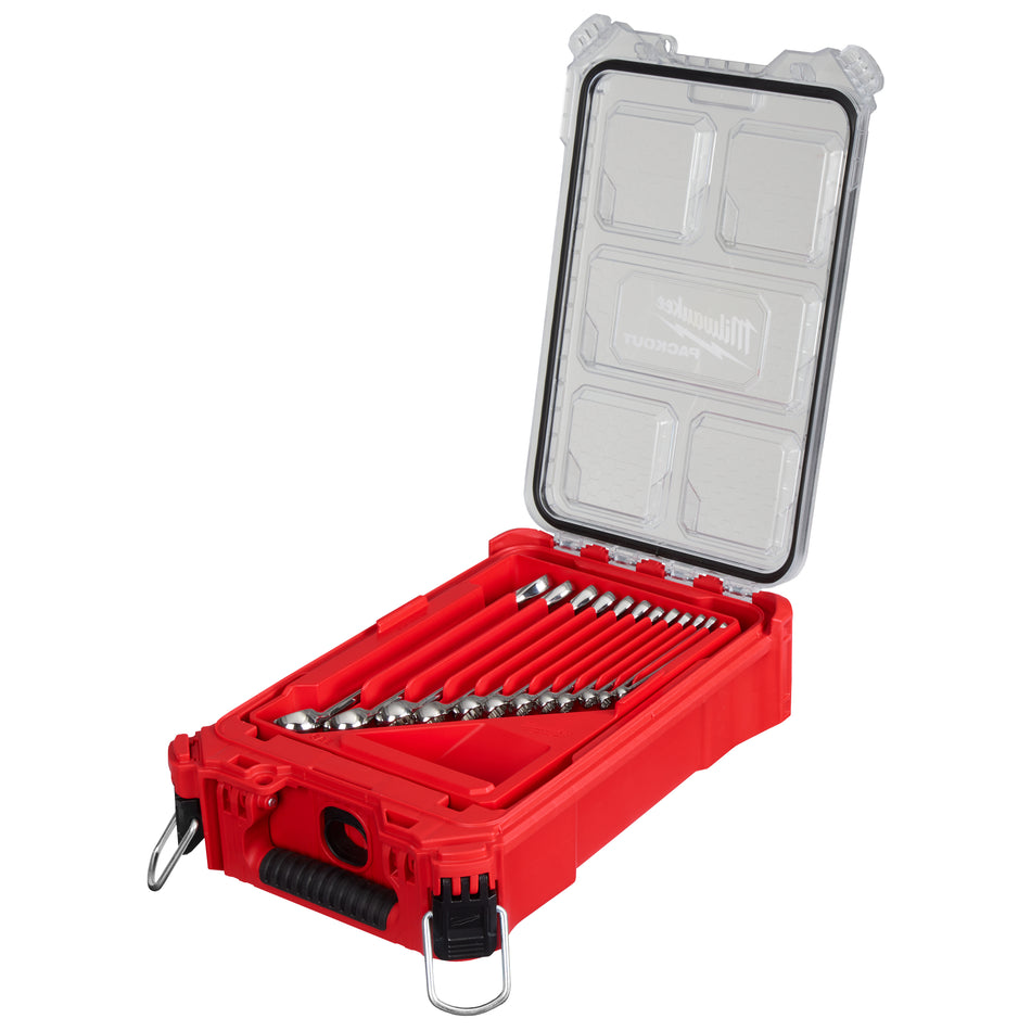 Ensemble de 15 clés mixtes SAE avec organisateur compact PACKOUTMC