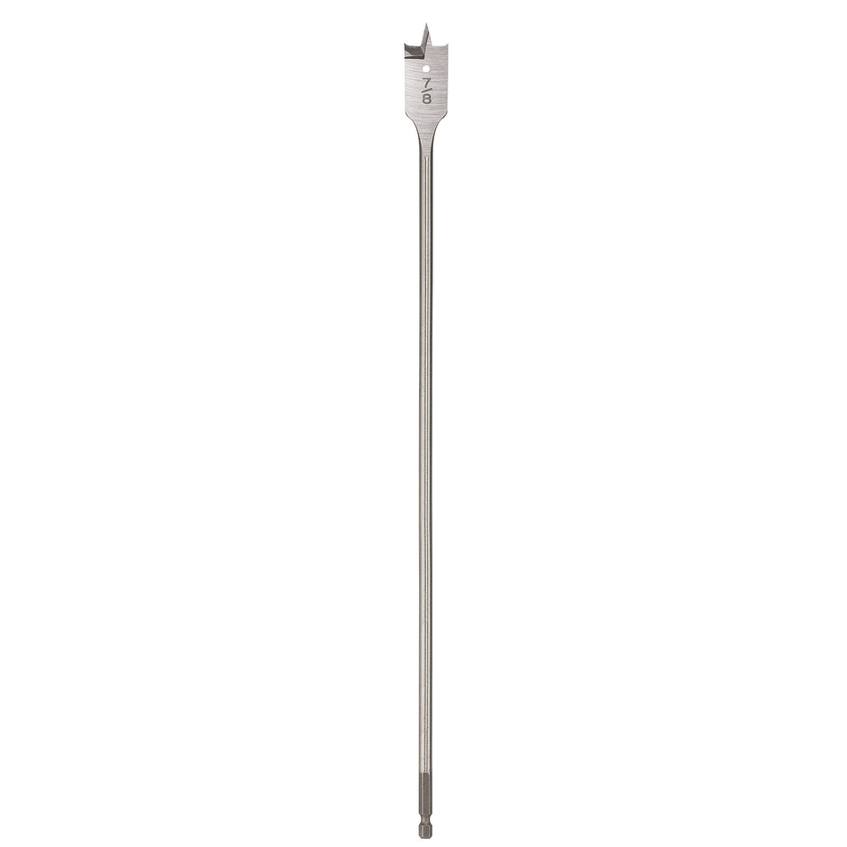 Foret plat 7/8 po x 16 po Embout d'alésage plat