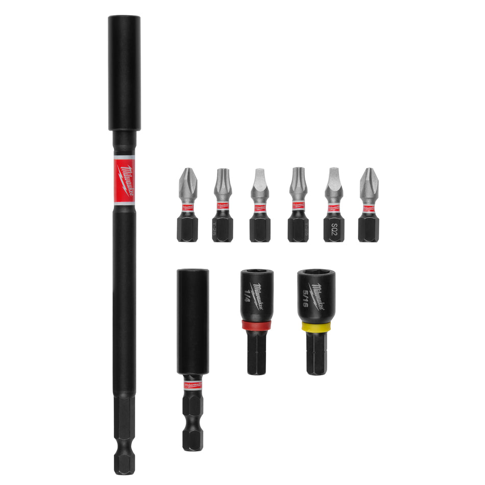 SHOCKWAVE™ 10-Piece Impact Driver Guide Bit Set (Jeu d'embouts de guidage pour visseuse à chocs)