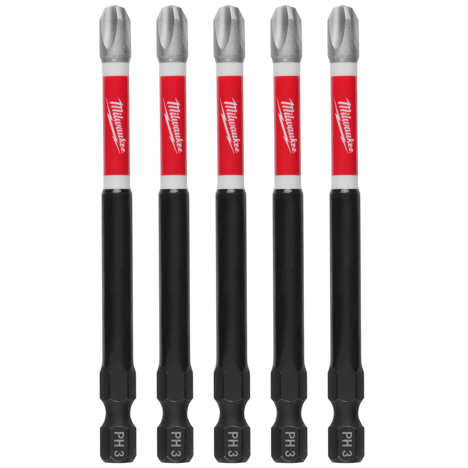 SHOCKWAVE™ 3.5 po. PH3 Embouts pour visseuse à percussion 5PK