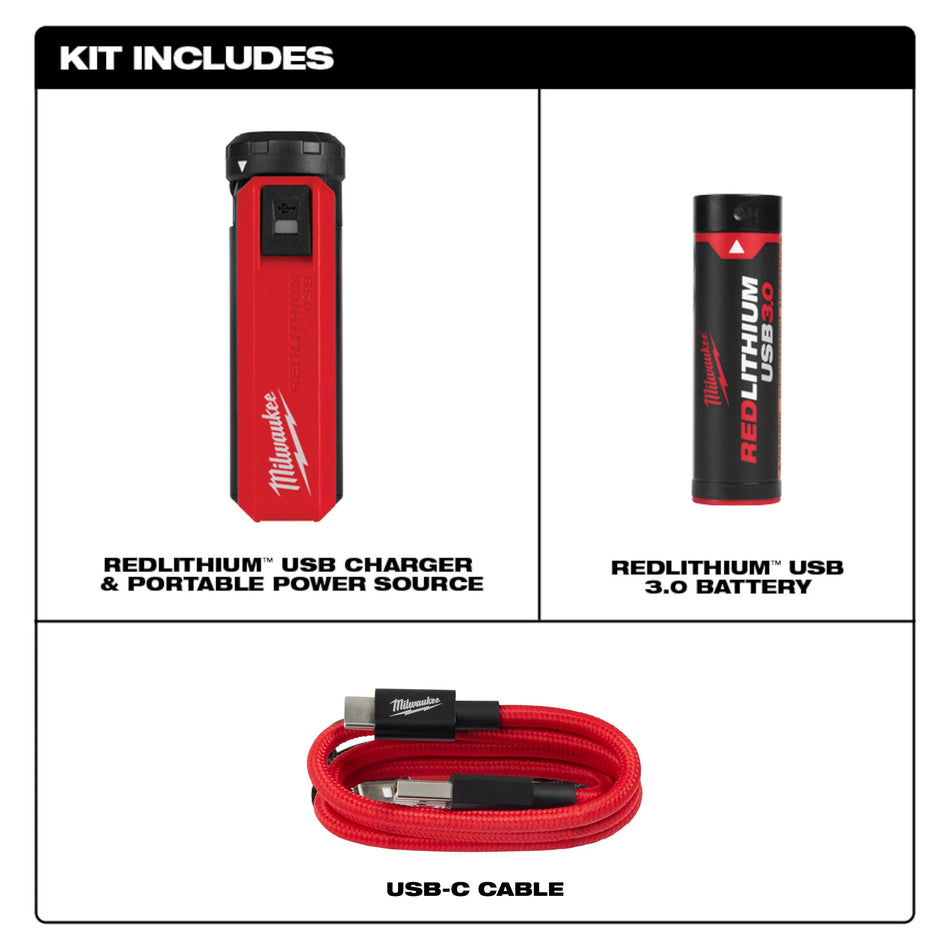 REDLITHIUM™ USB Portable Power Source and Charger Kit
