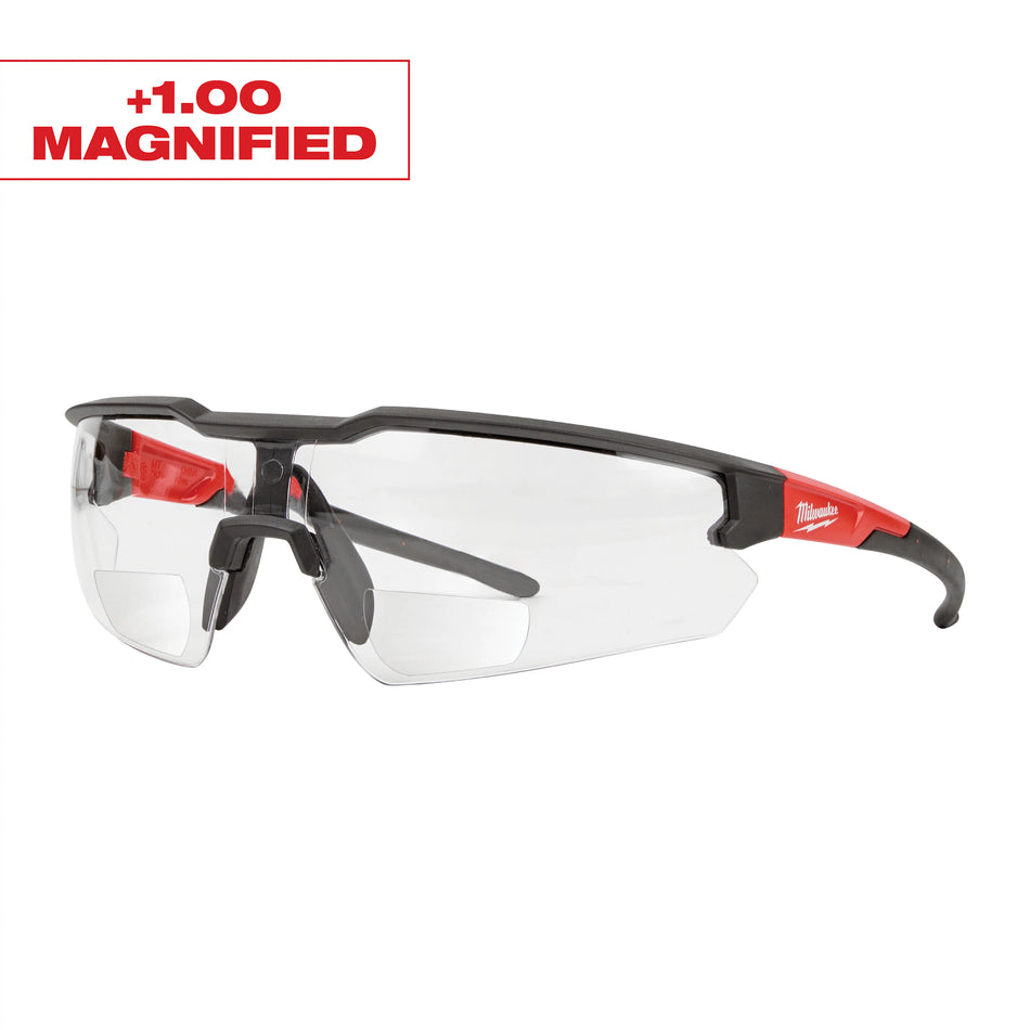 Lunettes de sécurité - +1.00 loupe Lentilles claires anti-rayures