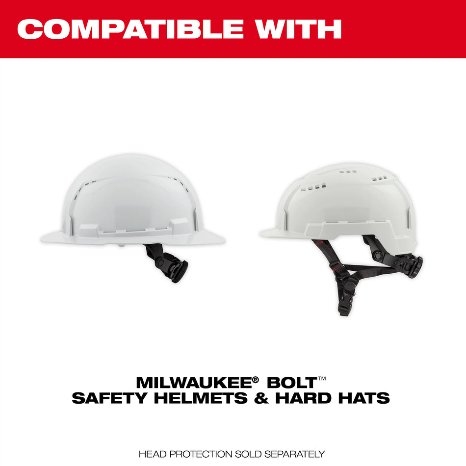 BOLT™ Full Face Shield - Clear Uncoated (Compatible with Milwaukee® BOLT™ Helmets and Hard Hats)