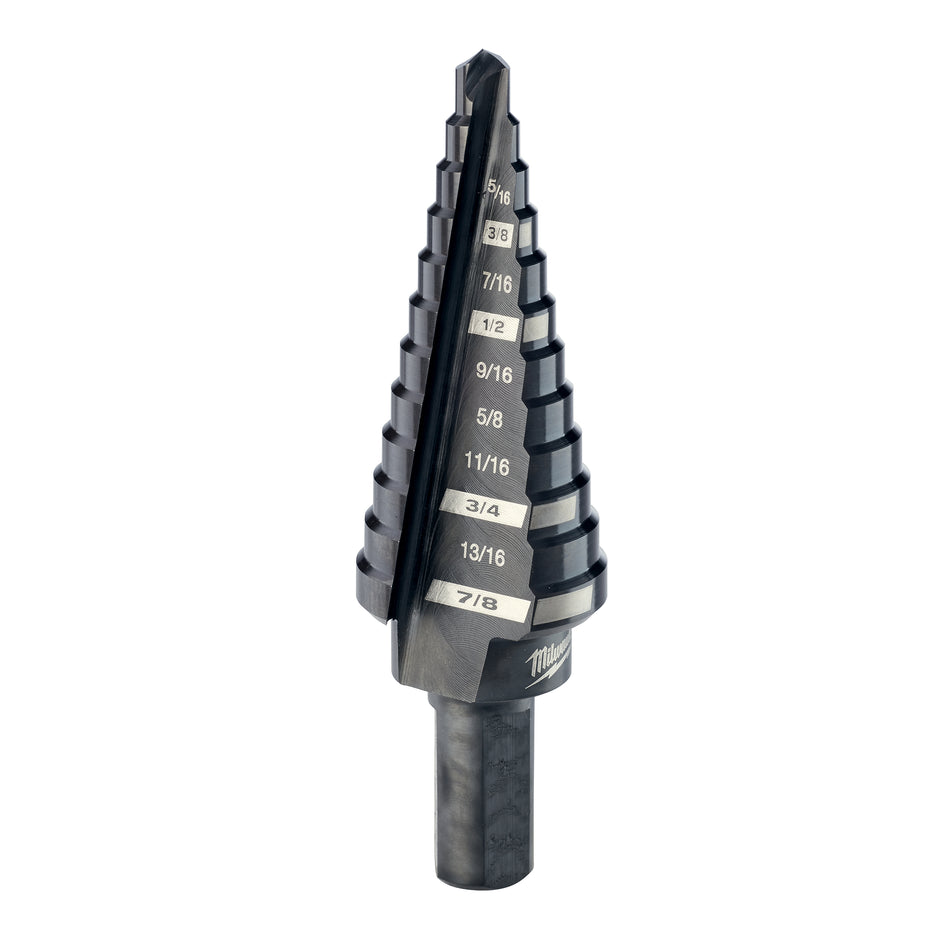 Step Drill Bit #4, 3/16 in. - 7/8 in. x 1/16 in.