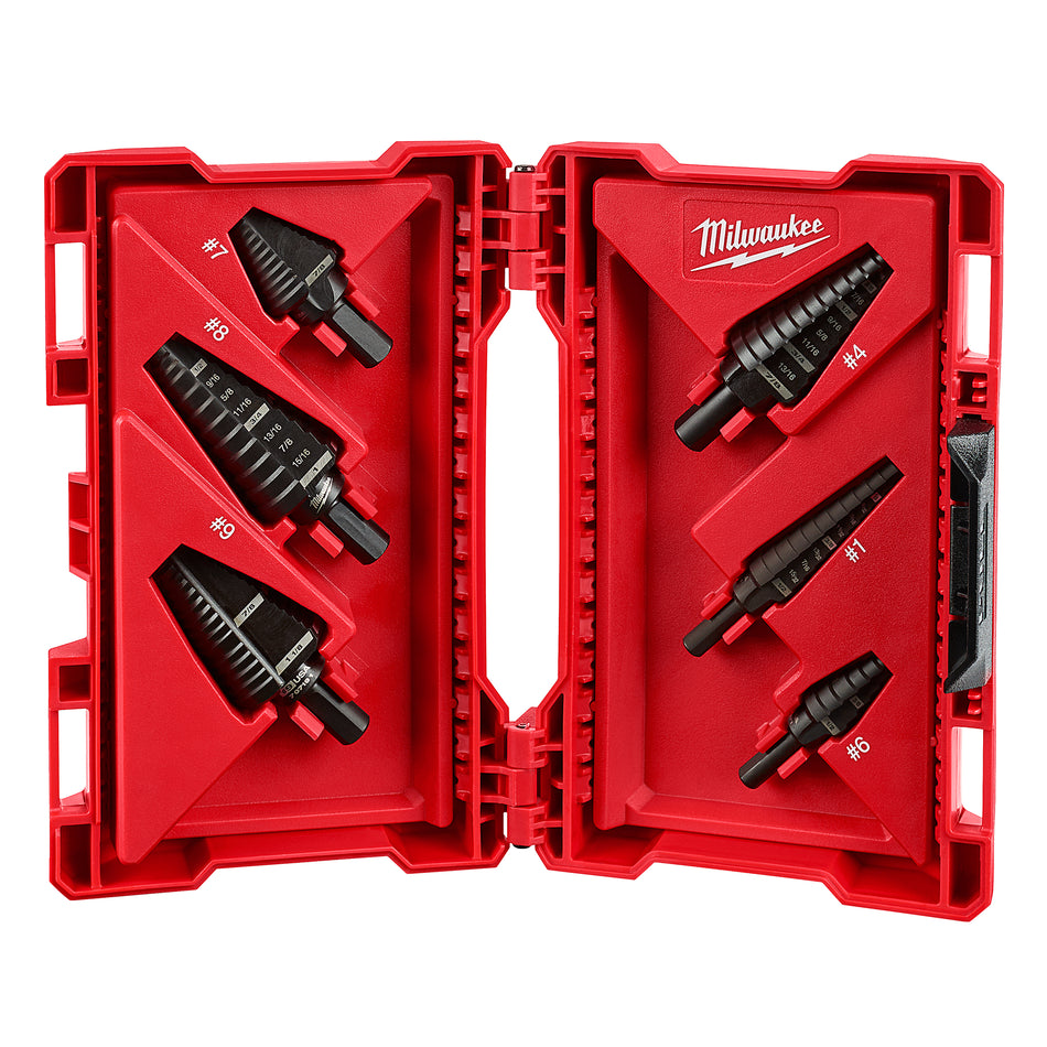 6-piece step drill bit set