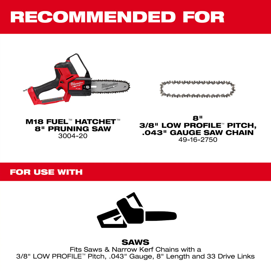 8-inch Pruning Saw Guide Bar