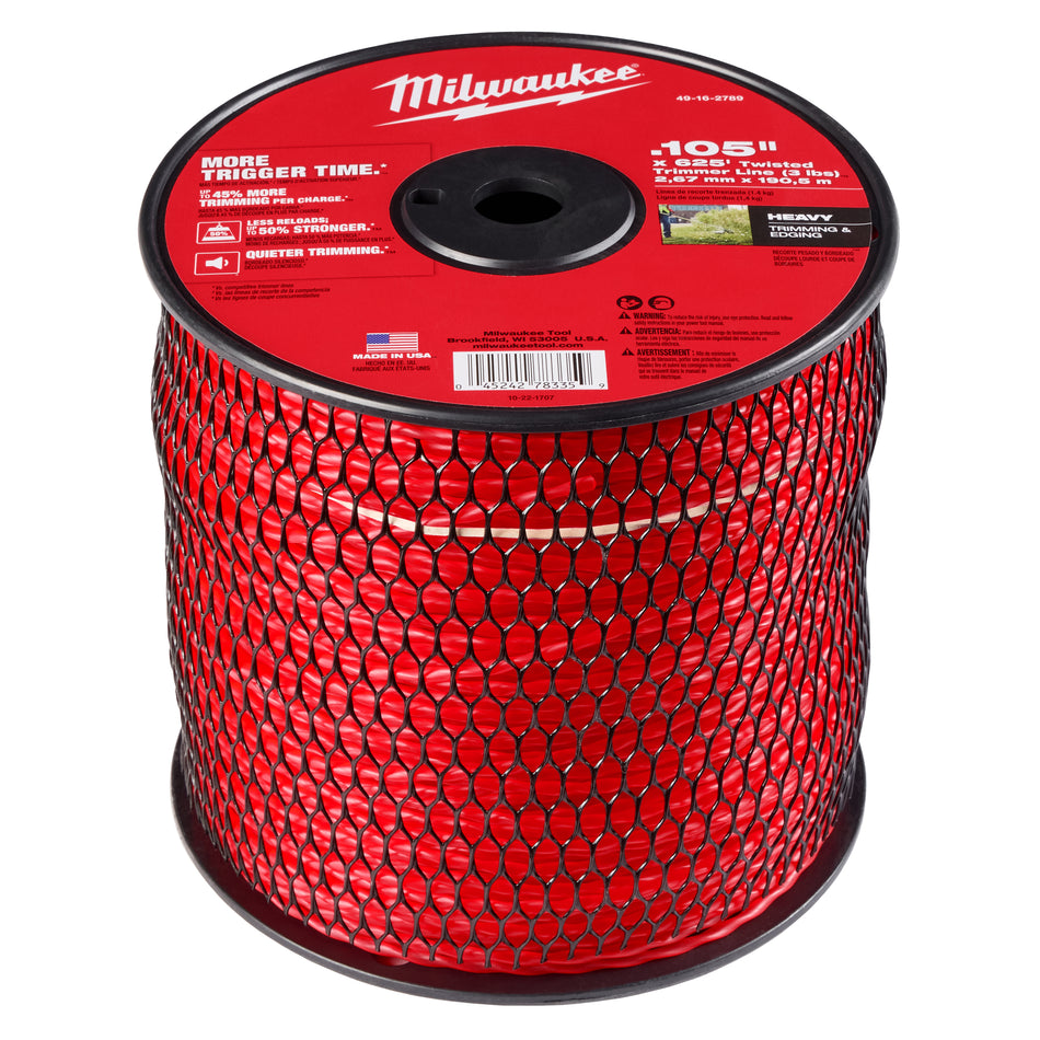 Fil de coupe-herbe de 0,105 po x 625 pi