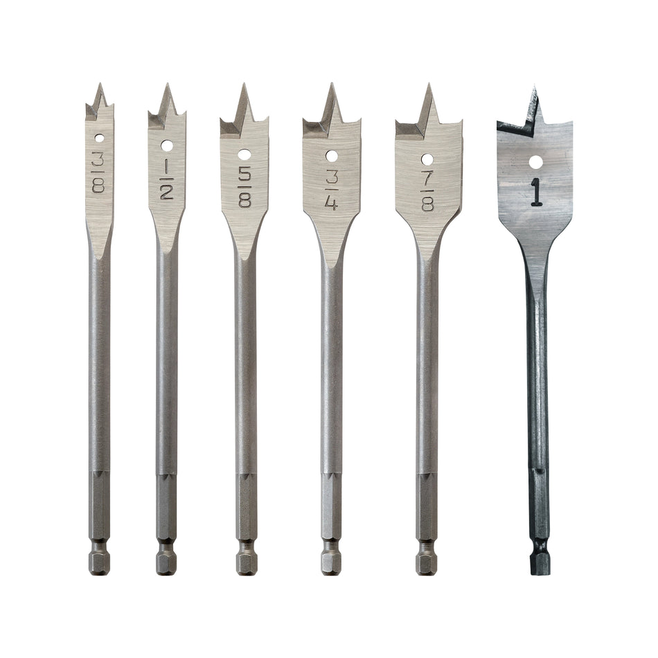 Kit d'alésage plat universel 6 pièces