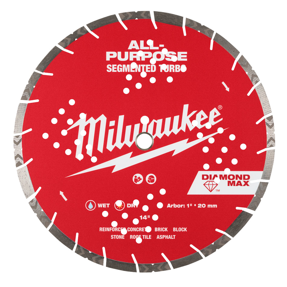 14 in x 1 in, 20mm Diamond Blade