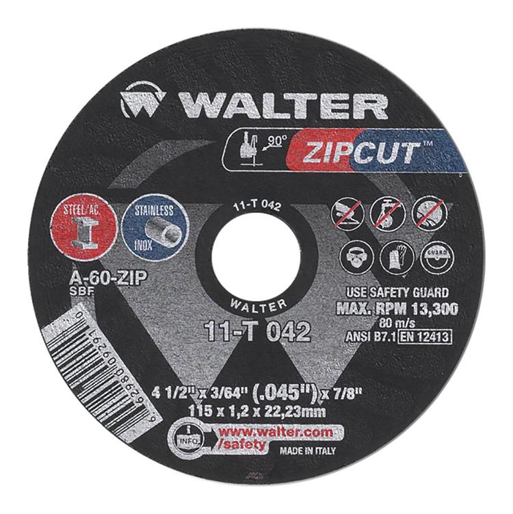 ZIPCUT, CUT-OFF WHEEL 4.5X3/64X7/8'' T1