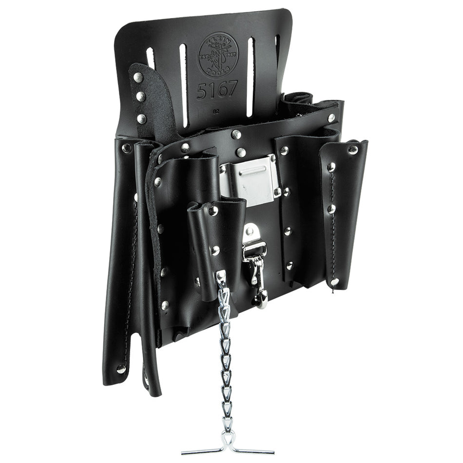 Pochette à outils en cuir, 11 poches