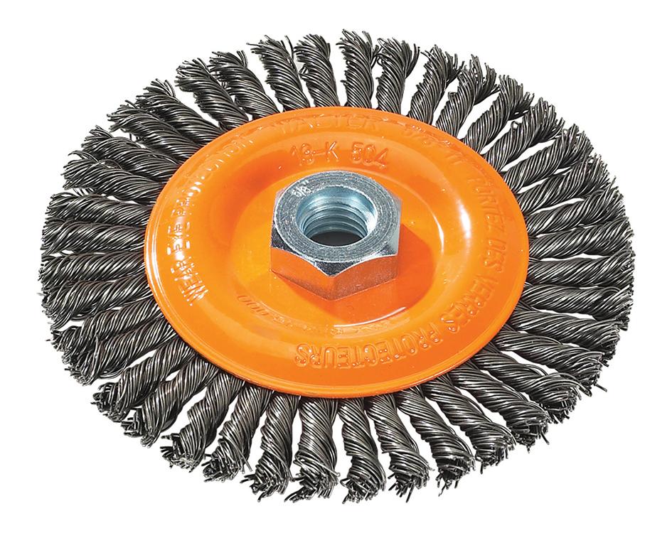 WALTER 5X1/4X5/8-11 BROSSE/NOEUD