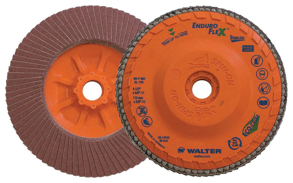 4-1/2GR120 ENDURO-FLEX-INOX, SPIN-ON