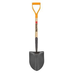 Pelle ronde forgée, appuis-pieds, manche bois dur, dh, Garant Pro