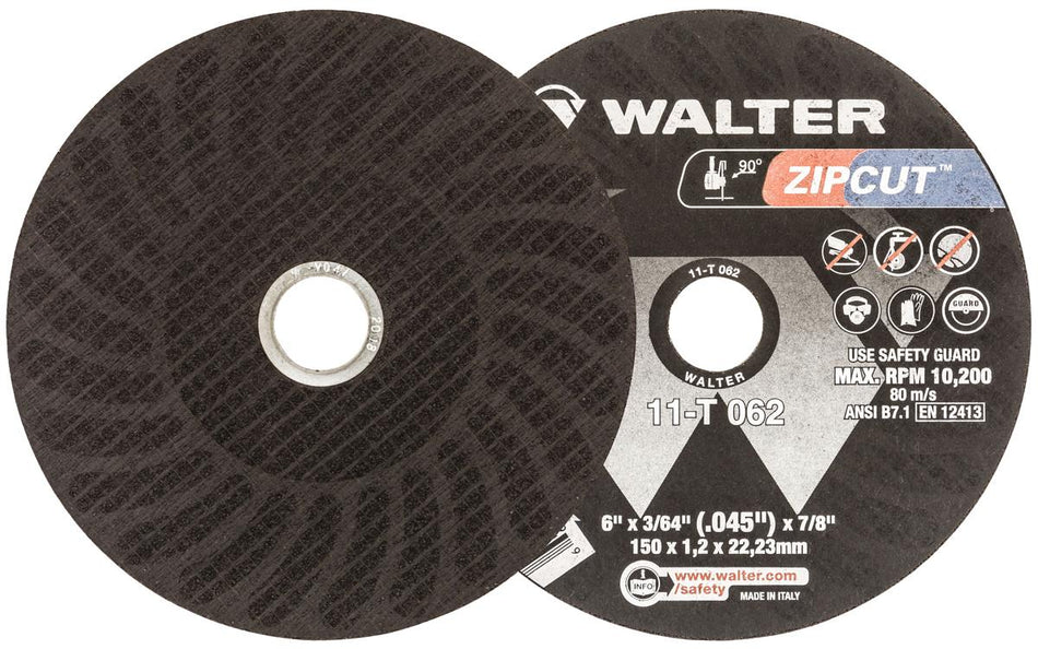 ZIPCUT, CUTTING DISC 6X3/16X7/8'' T1
